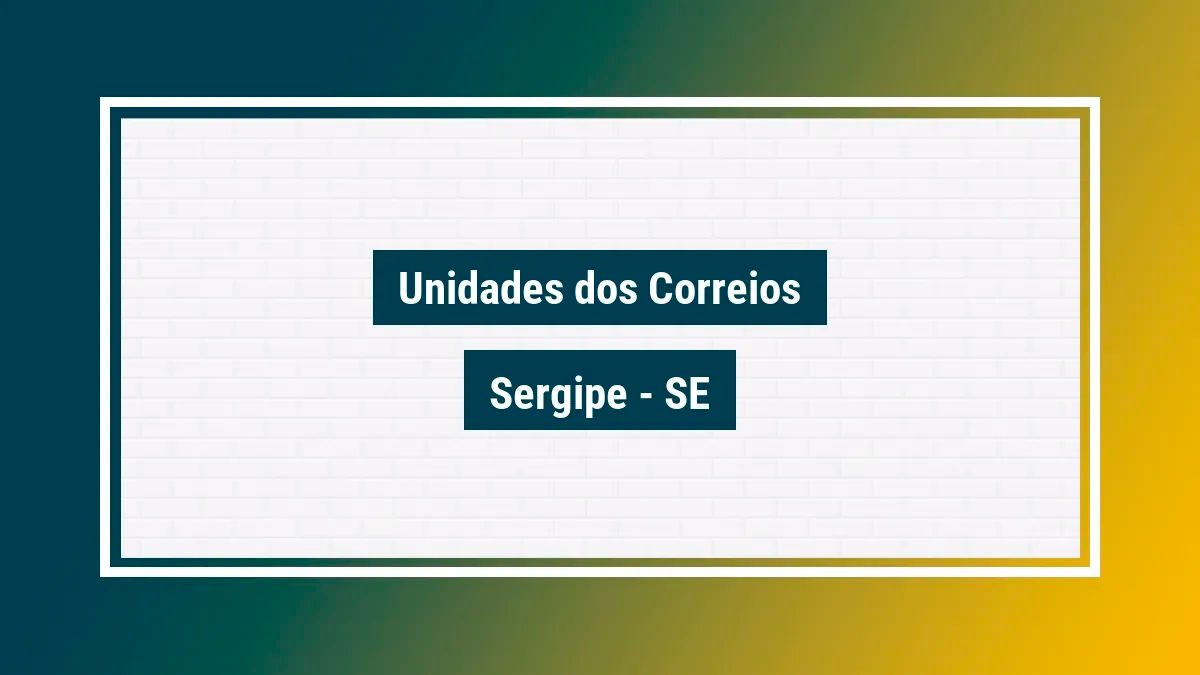 Imagem ilustrativa correios sergipe se