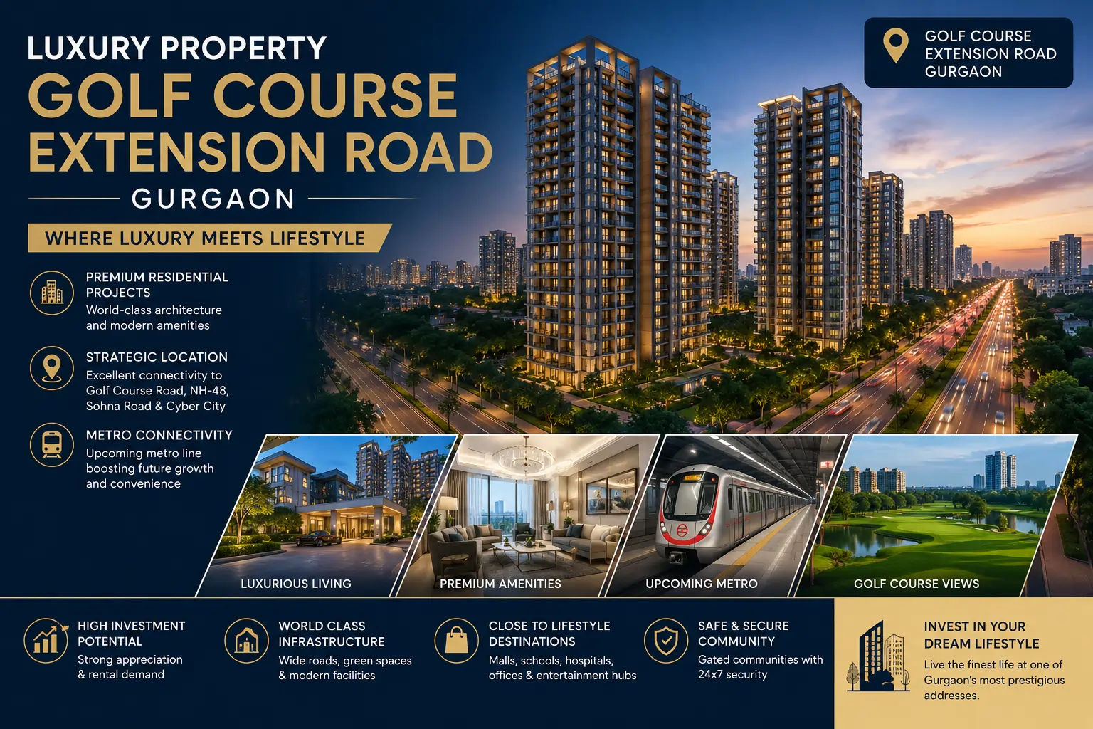 Property in Golf Course Extension Road, Gurgaon