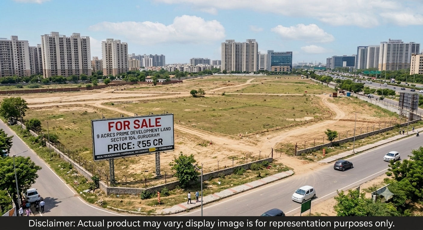 9 Acre Prime Land in Sector 104, Gurugram