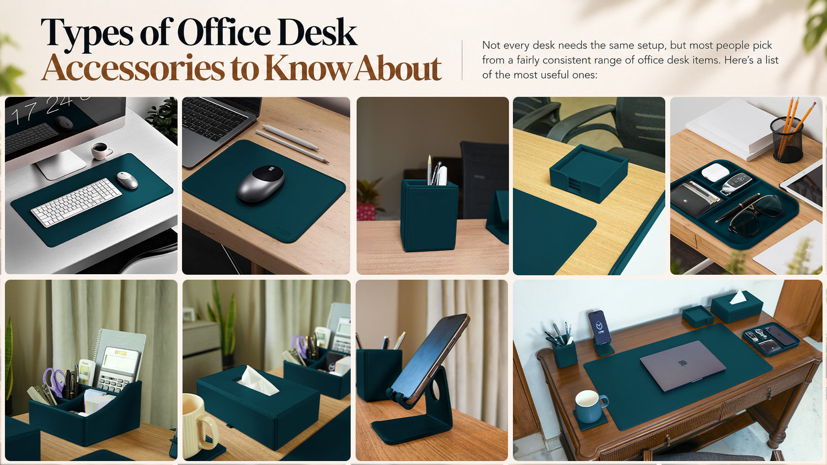 Types of Office Desk Accessories Setup