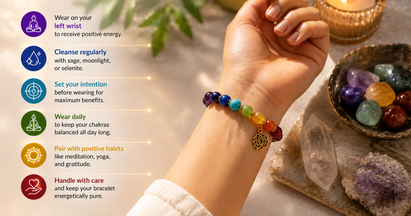 7 chakra bracelet