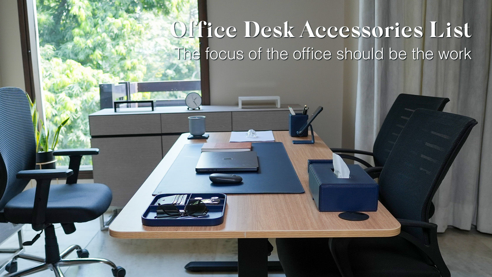 Modern Ergonomic Desk Setup with Essential Accessories