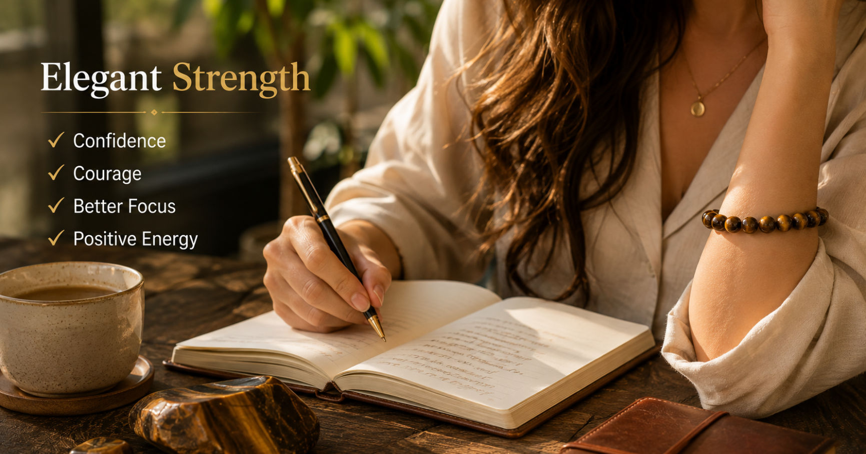 A refined tigers eye bracelet womens style showcasing golden brown beads designed for elegant strength and confidence.