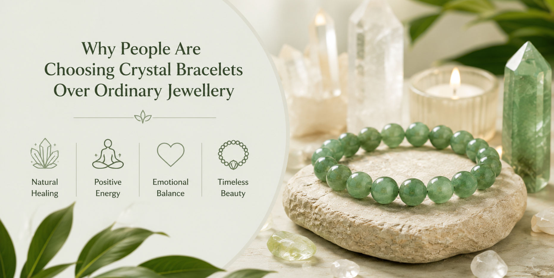 Healing crystal bracelets
