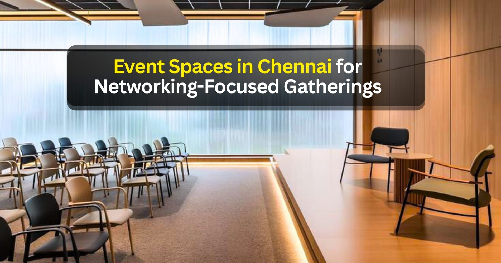 Event Spaces in Chennai for Networking-Focused Gatherings - A Guide