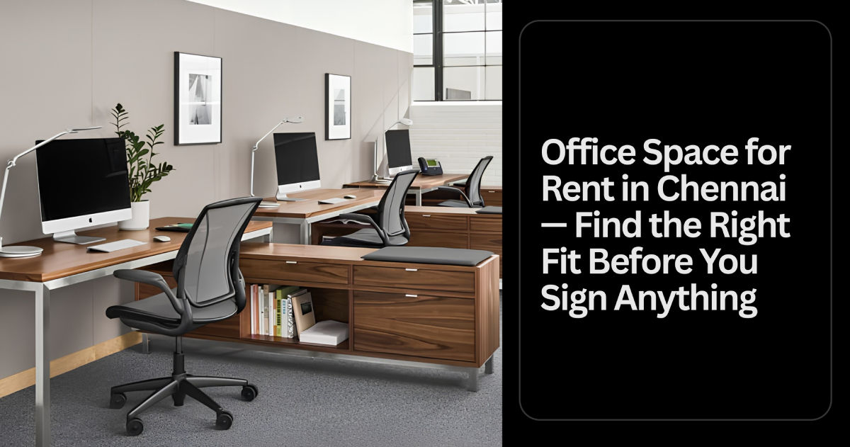 Office Space for Rent in Chennai Guide — Find the Right Fit Before You Sign Anything
