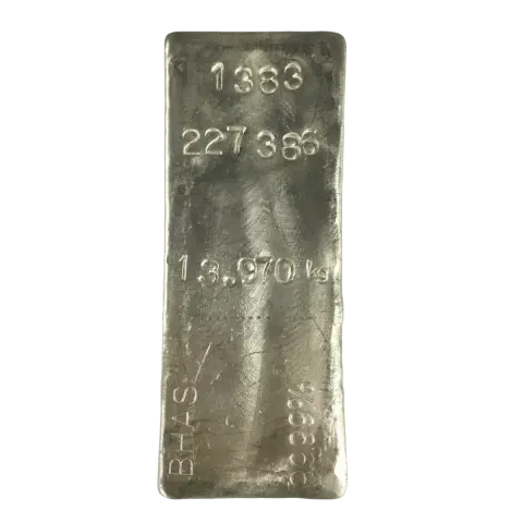 13.970kg BHAS Silver Cast Bar - Serial 227386