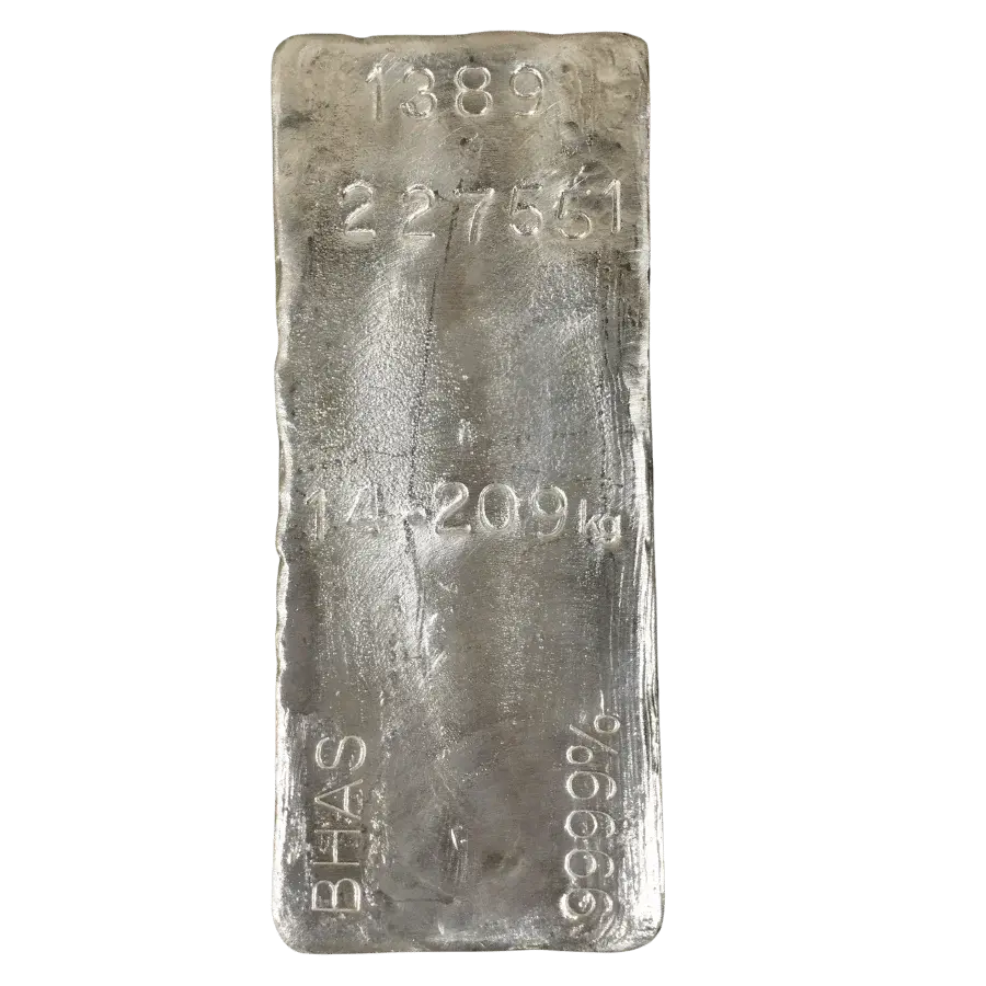 14.209kg BHAS Silver Cast Bar - Serial 227551