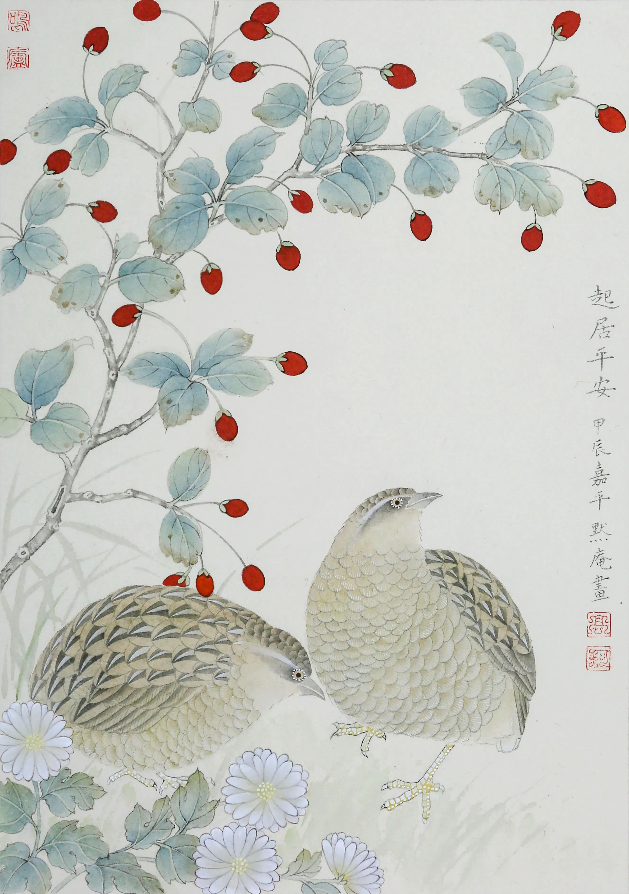 Fig.2 Gao Ke, Peaceful Living (Quail), 2024