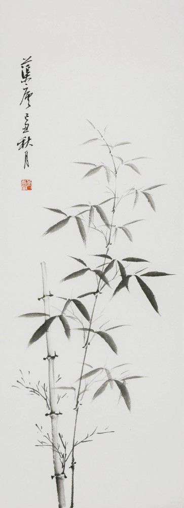 Four-Panel Screen with Plum, Orchid, Bamboo, and Chrysanthemum (梅蘭竹菊四條屏) by Zhao Tingren
