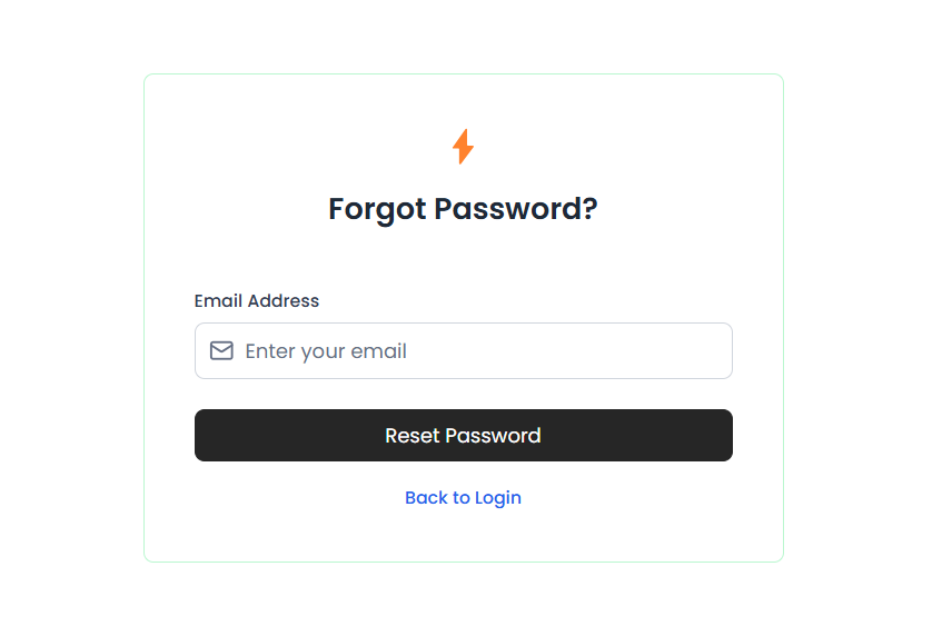 react tailwind forgot password page