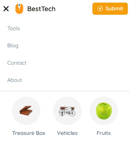 tailwind navbar with call-to-action mobile design