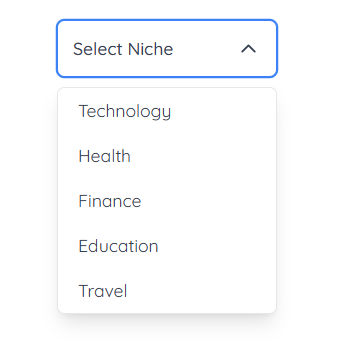 Dropdown preview