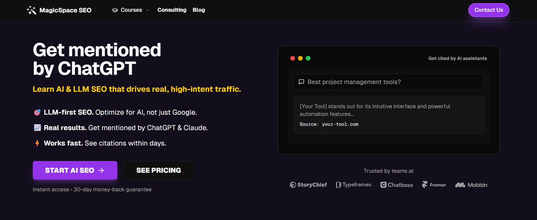 Get mentioned by ChatGPT