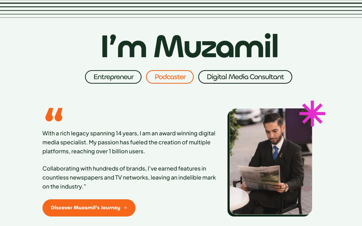 Muzamil Hasan Digital Media Course