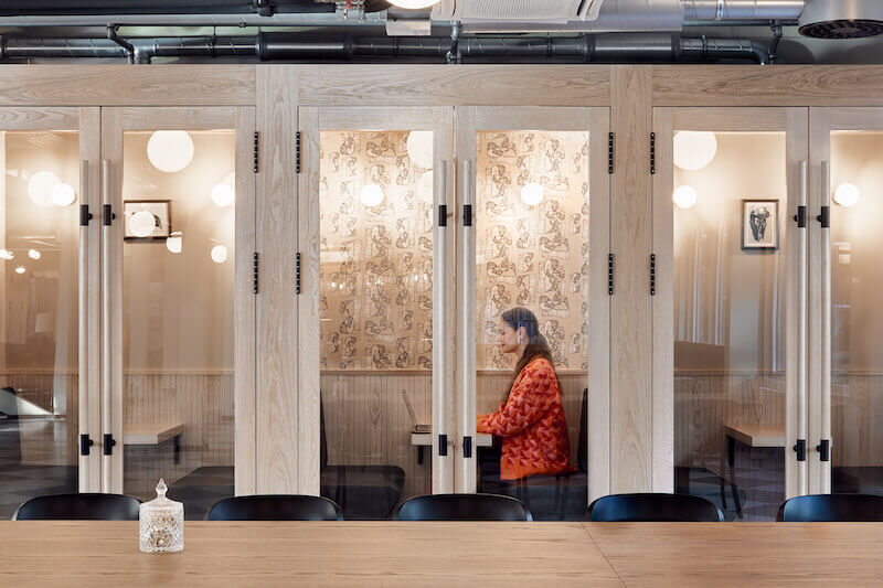 phone booths at the office