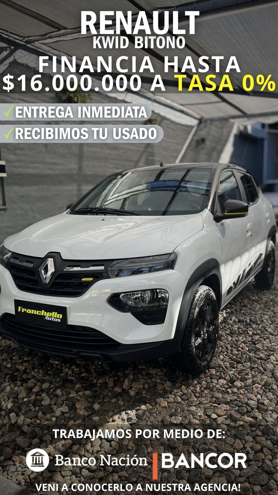 Reneult KWID BITONO | Disponible en nuestro local para ENTREGA INMEDIATA