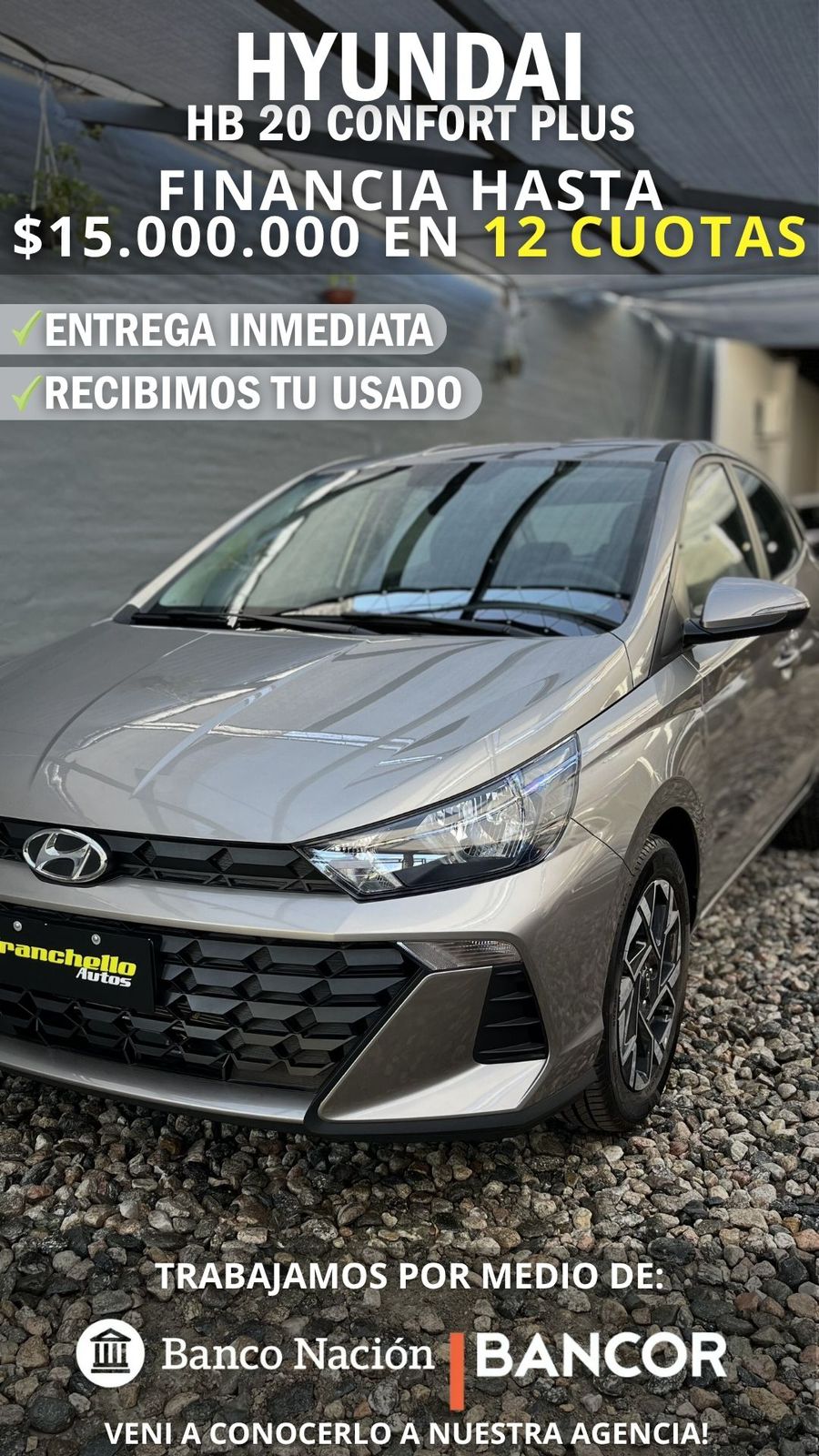Hyundai HB20 CONFORT PLUS | Disponible en nuestro local para ENTREGA INMEDIATA