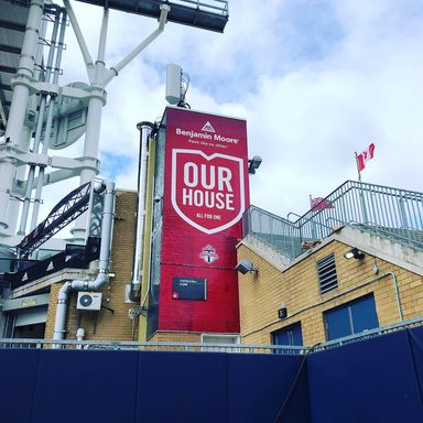 Large format printing done for BMO Field