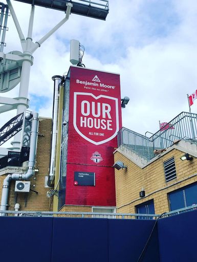 Large format printing done for BMO Field