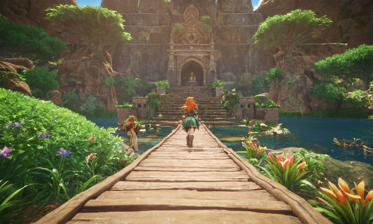 An image prompt for your content:

Contrast between pre-release expectations and actual gameplay in Trials of Mana: Create an image illustrating the anticipation versus reality of the game, showcasing gameplay scenes that reflect the comparison. Highlight the hype surrounding Trials of Mana with elements that depict high expectations and the actual gameplay experience.
