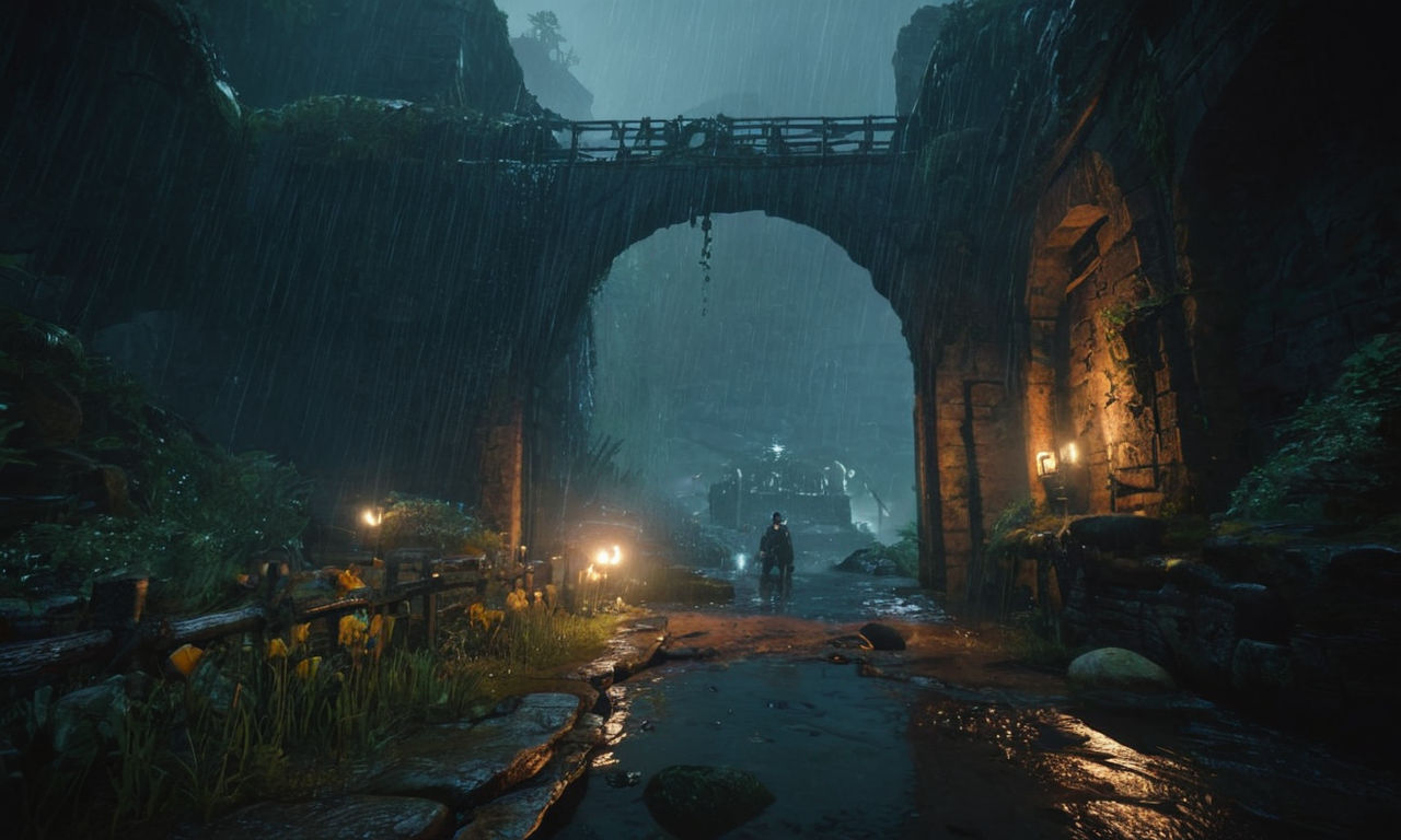 A dark and mysterious rain-soaked world with intricate underground tunnels, unique creatures, and challenging obstacles. Embrace the enhanced visuals and improved performance of Rain World on PS5 as you navigate through this unforgiving landscape.
