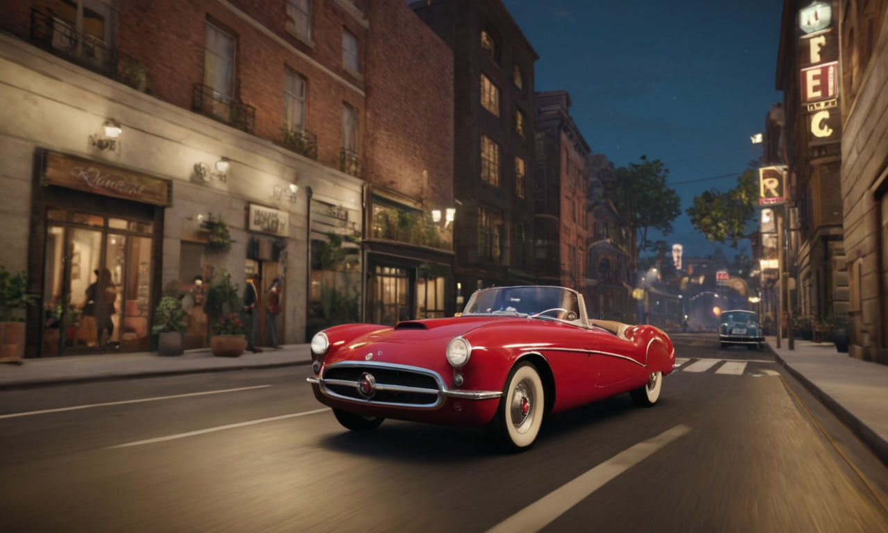 Retro-inspired visuals of classic cars cruising city streets, immersive atmosphere with era-specific details, golden age of radio captured in unique '50s and '60s soundtrack. Nintendo Switch version features special enhancements, benefits of playing on Switch compared to other platforms. Highlighting strengths and addressing potential limitations for balanced review of Radio Cars game.
