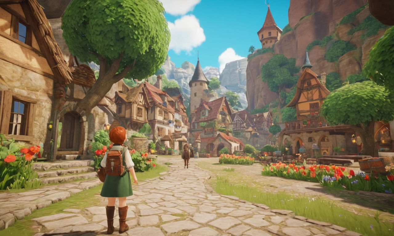 A vibrant and whimsical town on a Nintendo Switch console, showcasing enchanting landscapes and quirky characters in an RPG setting. Unique Switch features integrated into gameplay, captivating visual aesthetics, and engaging sound design that enhances the overall experience. Explore the replay value and endgame content of this charming game, uncovering its strengths and weaknesses for different types of players.
