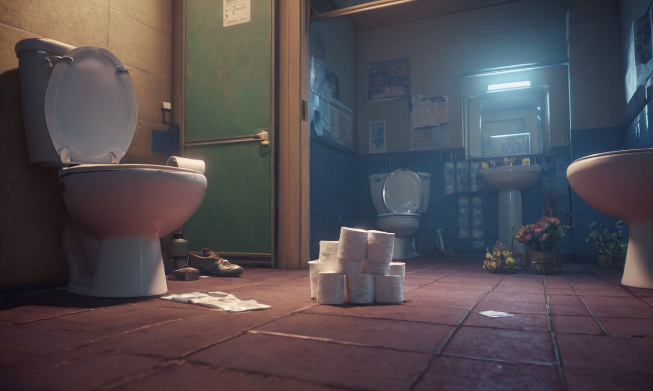 A whimsical and quirky image prompt for a guide related to fun and unique quests in Astral Chain involving toilet paper:

Image of a fantastical, futuristic cityscape bustling with activity and colorful characters. Amidst the chaos, showcase a playful scene where animated characters are on a mission, searching for hidden rolls of toilet paper in unexpected places. The setting exudes a sense of exploration and humor, capturing the essence of quirky quests in the game.
