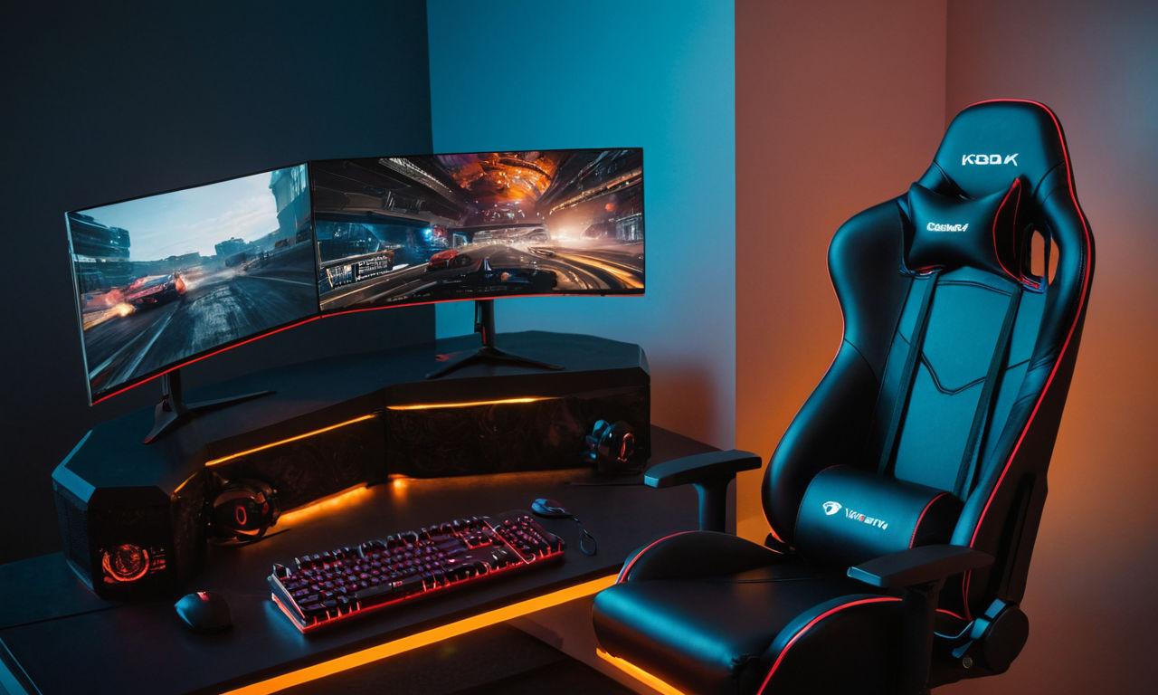 Image Prompt:
A high-tech gaming setup featuring a powerful gaming monitor with vibrant graphics, gaming keyboard with customizable RGB backlighting, and a comfortable gaming chair. Surrounding the setup are various gaming accessories like a headset, mouse, and mouse pad, creating an immersive gaming environment perfect for playing Point Blank with optimized settings using WTFast VPN to bypass IP blocks.
