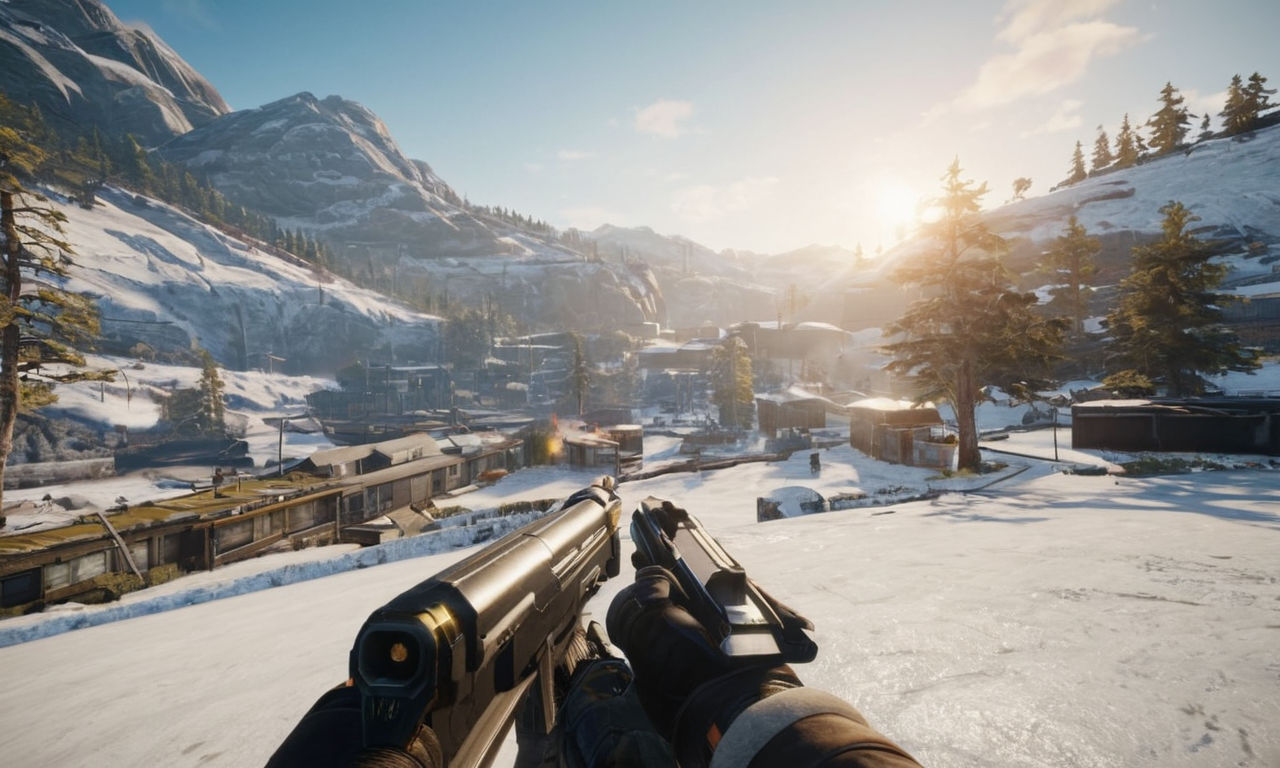 Vibrant virtual gaming environment with detailed textures, realistic lighting effects, and immersive landscapes to enhance gameplay experience of Ring of Elysium.
