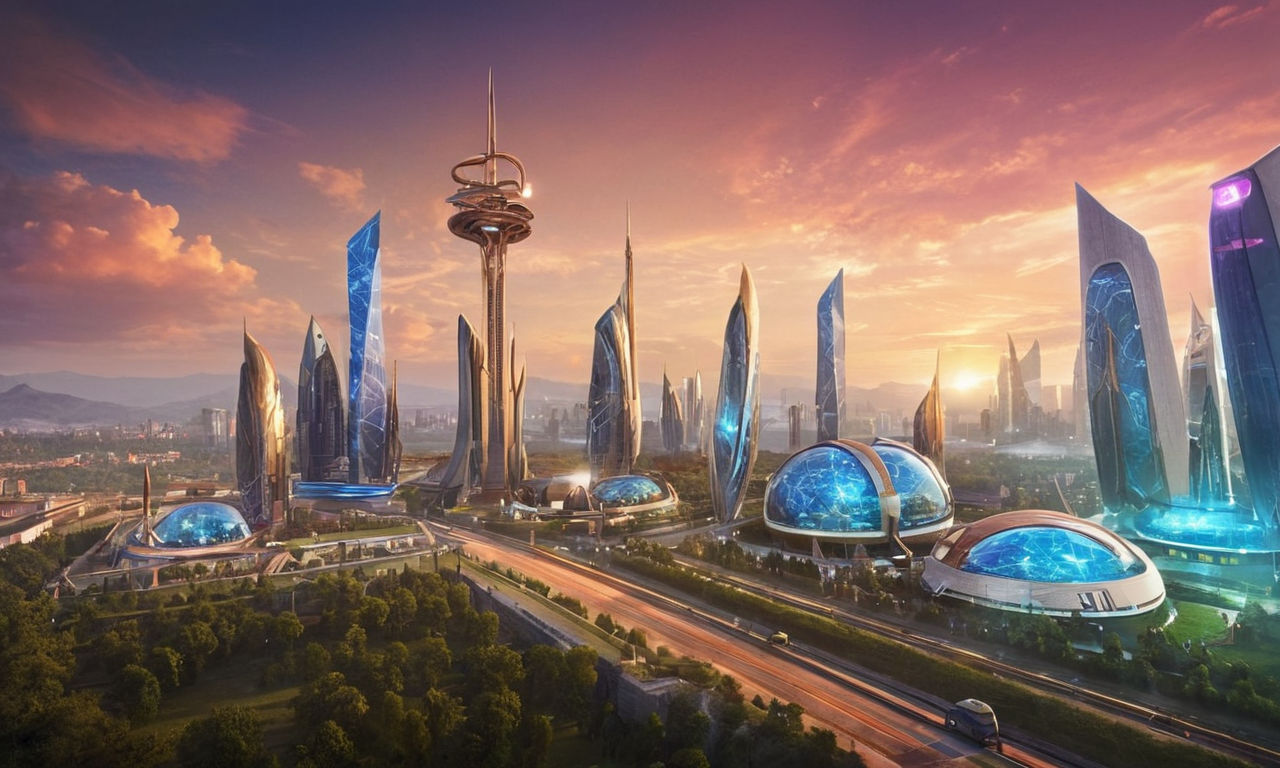 An image prompt for "Speeding Up Research in Lords Mobile: Resource Management Tips":
A futuristic cityscape with advanced technology and resources management elements like glowing energy streams, digital interfaces, and high-tech buildings symbolizing efficiency and progress in resource usage.
