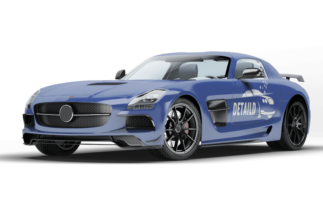 mercedes slk detaild wrapped supercar mockup