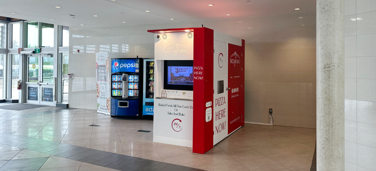 The Pizzaforno outdoor kiosk