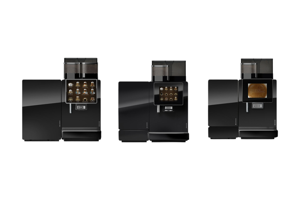 A range of sleek, modern Franke commercial coffee machines, offering high-capacity brewing solutions for cafés, offices, and hospitality businesses.