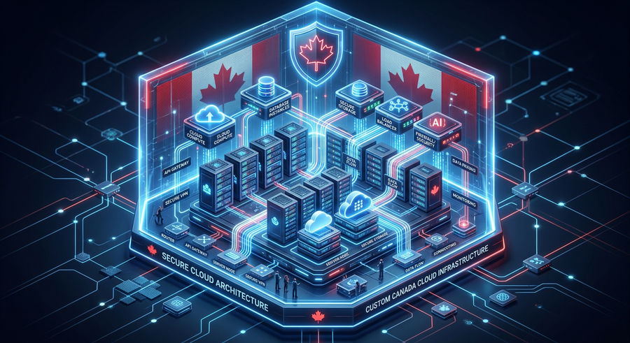Canadian data residency software with secure custom cloud architecture