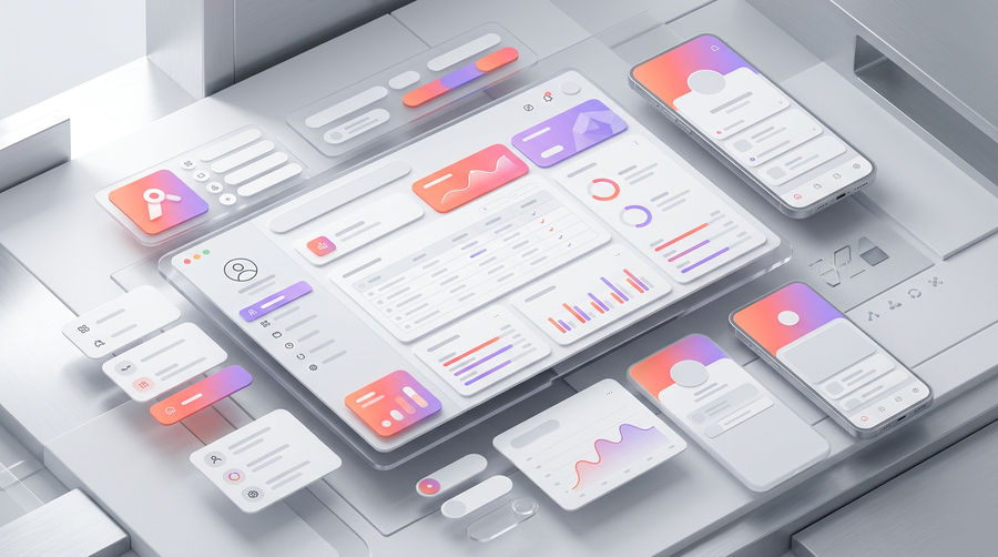 SaaS development trends showcasing modern UI/UX dashboard designs. 