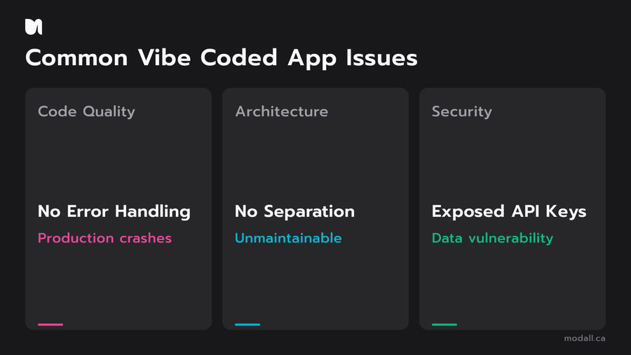 Common vibe coded app issues that trigger Apple App Store rejection