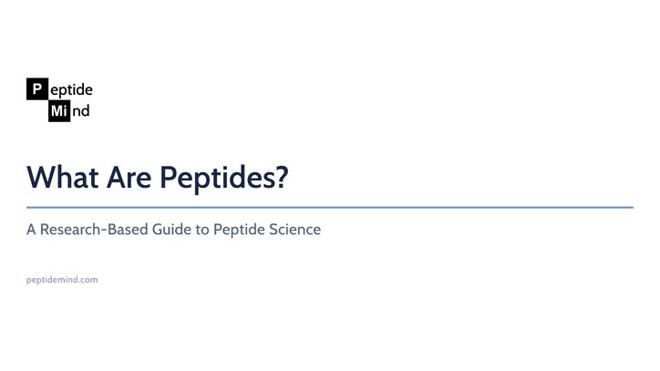 What are peptides research guide covering peptide science and classifications