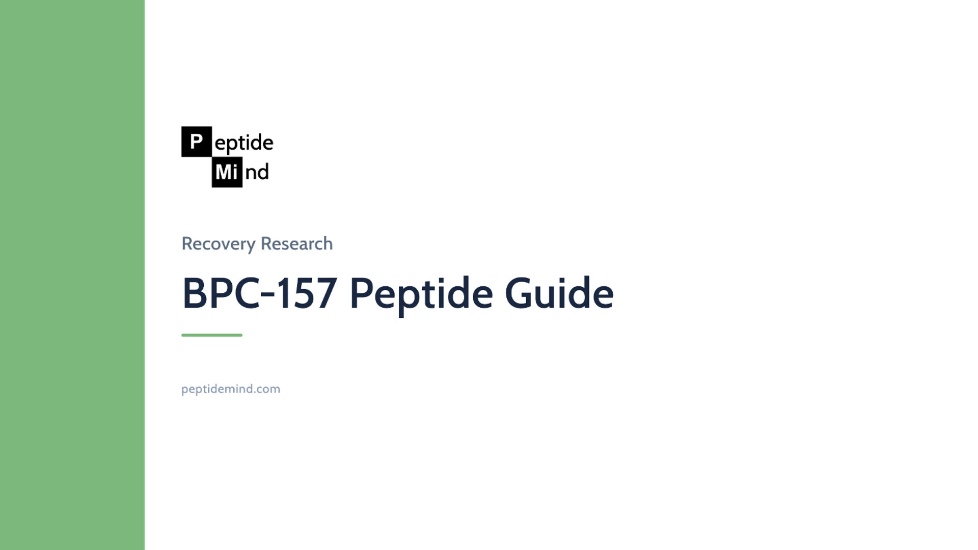 BPC-157 peptide research guide covering preclinical findings and mechanism data