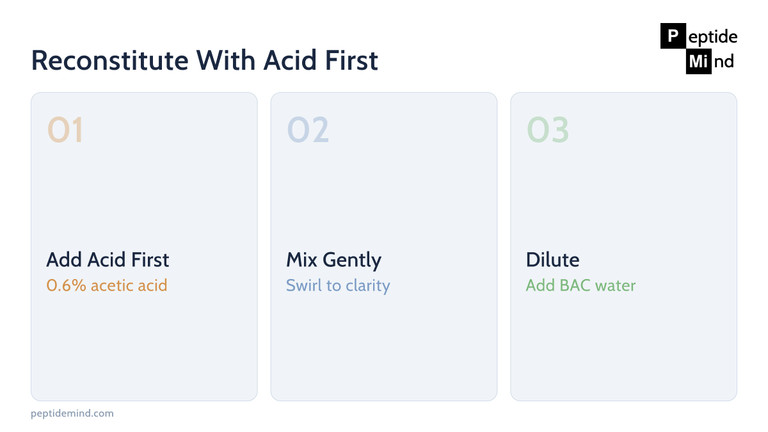 how to reconstitute aod-9604 with acetic acid and bac water Why Is My Peptide Cloudy or Gelled? Causes Fixes (2026) Are sublinguals better than L8500 Size:30 ml x 2