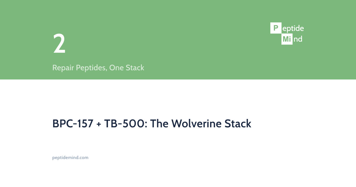 bpc-157 wolverine peptide nickname Stack: + TB-500 for Faster Recovery BPC-157 and TB-500: The Wolverine