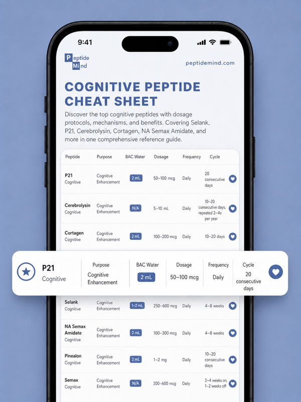 Cognitive Peptide Cheat Sheet