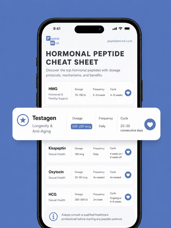 Hormonal Peptide Cheat Sheet