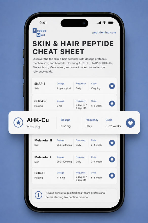 Skin & Hair Peptide Cheat Sheet