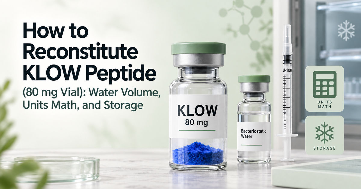 reconstituting klow How to Reconstitute Peptide (80 mg): 2, 2.5 or 3 mL diabetic insulin storage cases