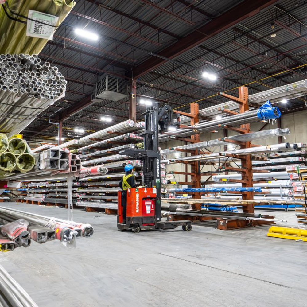 Facility with upgraded LED panels from think green lighting solutions.