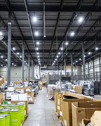 Logistics warehouse lighting