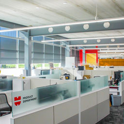 Bright LED lighting improving visibility in a work area