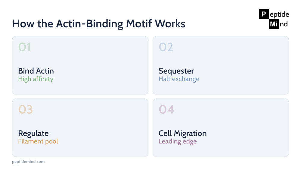 How the actin-binding LKKTETQ motif works in TB-500 and Thymosin Beta-4 research